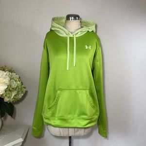 lime green under armour hoodie women's